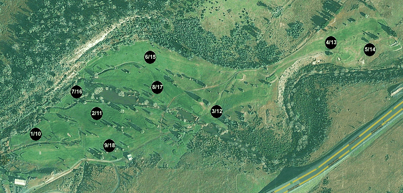 Aerial photo of the course